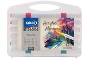 Hobbyartikler - SPREE Acrylic TWIN MARKER 12 pcs. - 58152
