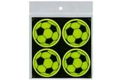 Papir, Fotopapir & Etiketter - CENTRUM Reflective stickers 4 pcs. ø50mm. Footballs - 80383
