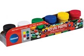 Hobbyartikler - CENTRUM Acrylic color 6 pcs. 20ml. cans. Ass. frv. - 80450
