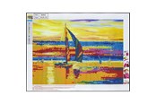 Hobbyartikler - CENTRUM Diamond Painting 30*40cm. SAILING BOAT - 80893