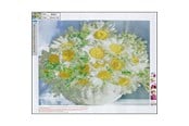 Hobbyartikler - CENTRUM Diamond Painting 40*50cm. FLOWERS - 80901