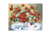 Hobbyartikler - CENTRUM Diamond Painting 40*50cm. FLOWERS - 80905