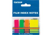 Papir, Fotopapir & Etiketter - CENTRUM Indeksfaner 45*12 45*25mm 4 neonfrv. - 82216