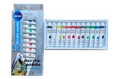 Hobbyartikler - CENTRUM Acrylic colors. 12 tubes of 12 ml. - 83561
