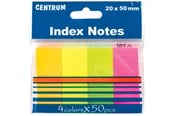 Papir, Fotopapir & Etiketter - CENTRUM StickNotes paper 4*100 pcs. ass. neon - 85385
