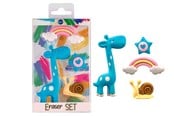 Skrive- & Tegneverktøy - CENTRUM Eraser set GIRAF 4 pieces in box - 89555