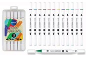 Hobbyartikler - CENTRUM TWIN MARKERS 12 stk. etui - 89700