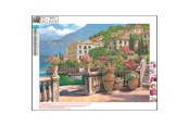 Hobbyartikler - CENTRUM Diamond Painting 30*40cm. Lake bank with houses - 89754