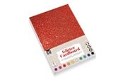 Hobbyartikler - Creative Craft Group Cardboard A4 Glitter 200g 10 sheets ass. - CR0042/GE