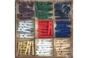 Hobbyartikler - Creative Craft Group Clothes peg mini 54 pcs. ass. - CR8035/GE