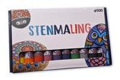 Hobbyartikler - Hobby Mate Stone paint 10*30ml PRIMARY colors - HOBBY1397