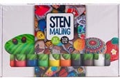 Hobbyartikler - Hobby Mate Stone paint 10*30ml METALLIC colors - HOBBY1398
