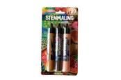 Hobbyartikler - Hobby Mate Stone paint 3*30ml. Light brown-Brown-Salmon. - HOBBY842