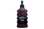 Hobbyartikler - Hobby Mate Glitter glue coarse glitter Black Multi 177 - Lim61
