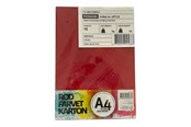 Papir, Fotopapir & Etiketter - Hobby Mate Cardboard A4 220g. 10 sheets RED - OFF1132