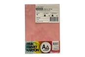 Papir, Fotopapir & Etiketter - Hobby Mate Cardboard A4 220g. 10 sheets PINK - OFF1134