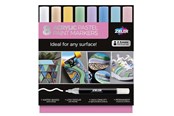 Hobbyartikler - Zieler 8 Acrylic Paint Markers Pastel color - Z09299561