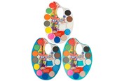 Leketøy - Creative Craft Group Coloring tray palette with 12 colors and brush - 100019