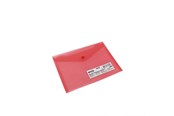 Lommer, Omslag & Registre - SPREE Envelope C5 plastic.12 pcs. clear. RED - 76175
