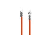 USB - Dudao L24CL USB-C - Lightning angled cable with 180° rotation 30W 1m - orange - 6973687248406