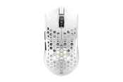 Mus - Arbiter AKITSU Medium - Ultralight 40g Carbon-fiber - Gaming mus - Optisk - 5 - Hvit - AR-25-AKITSUM-WH