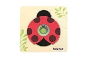 Puslespill - Beleduc - Wooden Layered Puzzle Ladybug Tre - 10140