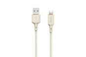 USB - Dudao L7SL USB-A - Lightning 5A cable 1m - beige - 6976625331048