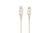 USB - Dudao L7SCL USB-C - Lightning 30W 2m cable - beige - 6976625331093