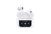 Hodetelefoner - Dudao U19 in-ear TWS wireless Bluetooth 5.3 headphones with LED display - white - 6976625332724