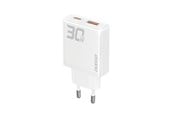 Mobil - Adaptere og ladere - Dudao GaN  A30EU 30W USB-A / USB-C Wall Charger - White - 6976625332793