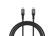 USB - Dudao L3CC USB-C - USB-C 60W 2m Braided Cable - Black - 6976625333066