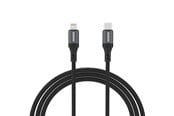 USB - Dudao  L3CL USB-C - Lightning 30W Braided Cable 1.2m - Black - 6976625333073