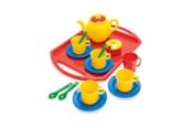 Lekekjøkken & Utstyr - Dantoy Tea set on tray in net 18 pcs - 4335