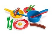 Lekekjøkken & Utstyr - Dantoy Sausage set in net 13 pcs - 4234