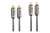 Lydkabel - Lindy Cromo Line audio cable - 1 m - 35345