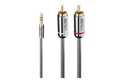 Lydkabel - Lindy Cromo Line audio cable - 50 cm - 35332