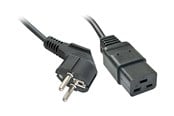 Strømkabel (ekstern) - Lindy Schuko to C19 Mains Cable - 2m - 30344