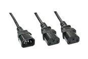 Strømkabel (ekstern) - Lindy - power splitter - IEC 60320 C14 to power IEC 60320 C13 - 1 m - 30363