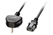 Strømkabel (ekstern) - Lindy - power cable - power IEC 60320 C13 to BS 1363 - 5 m - 30435