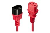 Strømkabel (ekstern) - Lindy - power extension cable - power IEC 60320 C13 to IEC 60320 C14 - 50 cm - 30476