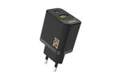 Mobil - Adaptere og ladere - Dudao A26T GaN 25W USB-A USB-C Charger - Black - 6976625334100