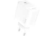 Mobil - Adaptere og ladere - Dudao A28 45W GaN USB-C Wall Charger - White - 6976625334247
