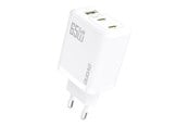 Mobil - Adaptere og ladere - Dudao A29 65W GaN Wall Charger 2 x USB-C + 1 x USB-A - White - 6976625334919