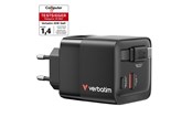 Mobil - Adaptere og ladere - Verbatim - 65W 2 Port with Retractable Cable - 32217