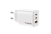 Mobil - Adaptere og ladere - Verbatim Essentials GaN Charger 65W EU plug White - 32353