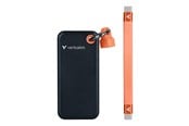 SSD - Verbatim Pocket SSD - 1TB - USB 3.2 Gen 2 - Svart / Oransje - 32193