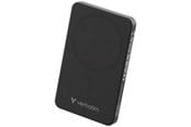 Nødlader - Verbatim Charge 'n' Go Essentials wireless power bank - magnetic - 24 pin USB-C - 20 Watt Nødlader - Svart - 5000 mAh - 32225