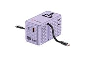 Mobil - Adaptere og ladere - Verbatim Charge ’n’  Travel  70W 2C retractable Universal Travel Adapter - Purple - 30188