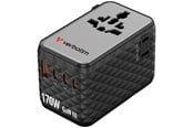 Mobil - Adaptere og ladere - Verbatim Charge 'n' Travel 170W Universal Travel Adapter - Black - 30190
