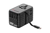 Mobil - Adaptere og ladere - Verbatim Charge ’n’ Travel 100W Travel Adapter w/ Cable Bla - 30191